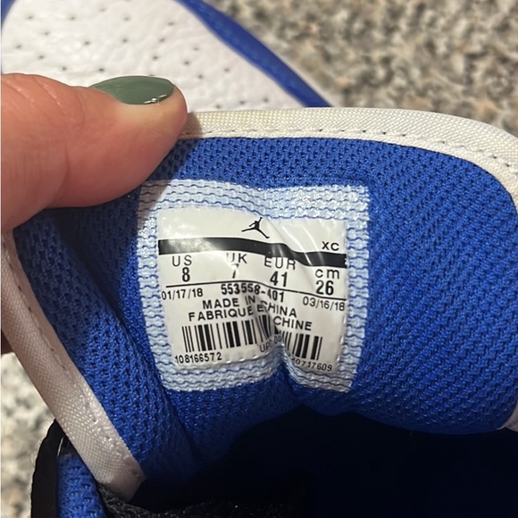 Jordan 1 low hyper royal orange peel - Picture 3 of 10